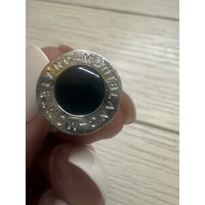 Montblanc‎ Rare Vintage Stainless Steel Silver And Black Cufflinks